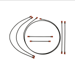 brake line kit VW Käfer 1200 1300 1500 08.66-7.1969 vergl. 113698721